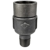 Kit portalampada E27 con ghiera su raccordo 1/2'' (15x21mm) maschio in ghisa nera Economico