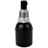 Kit portalampada E27 in bachelite su raccordo 1/2'' (15x21mm) maschio in ghisa zincata