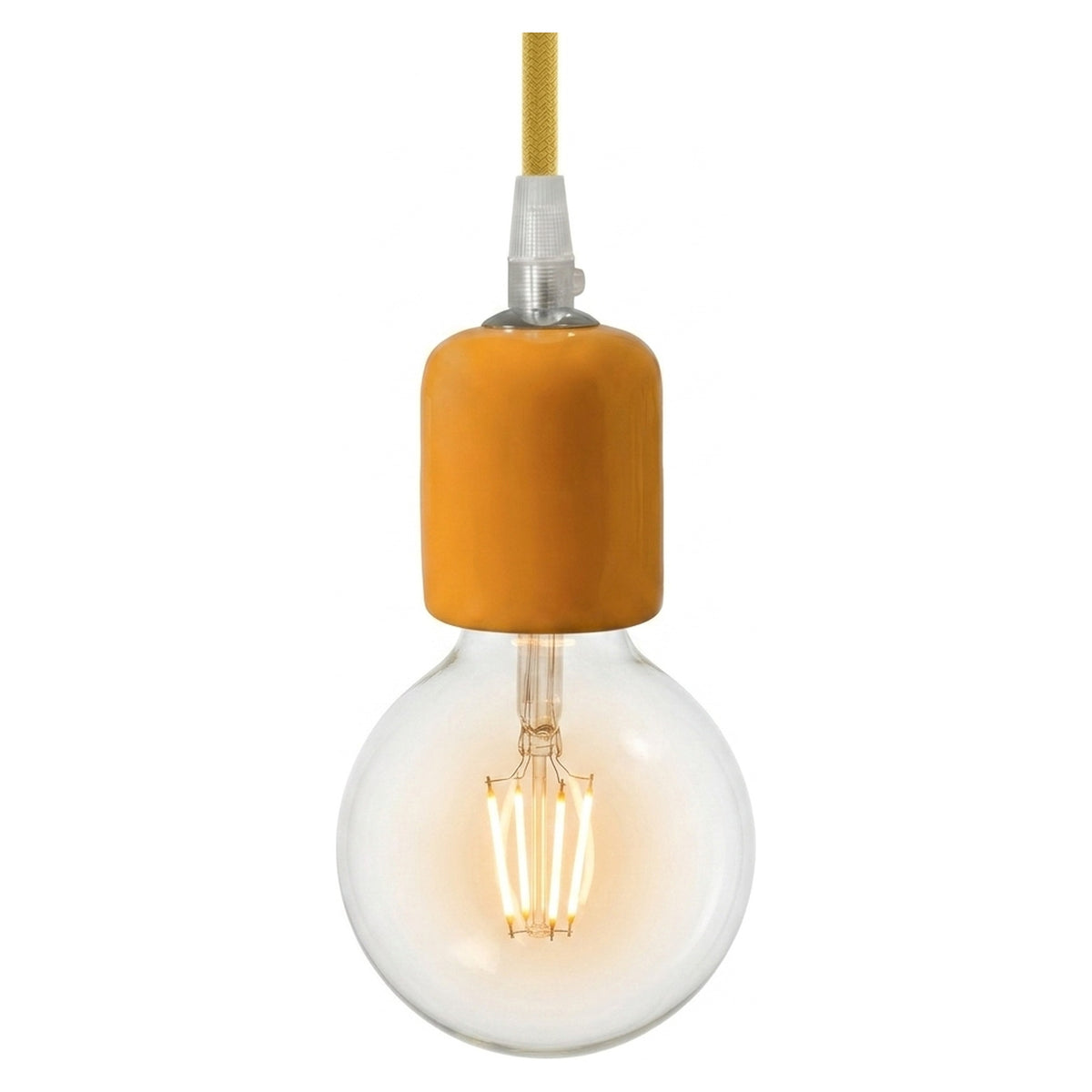 Portalampada E27 in ceramica — Mandarino