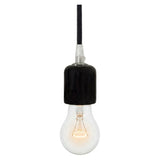 Portalampada E27 in ceramica — Nero
