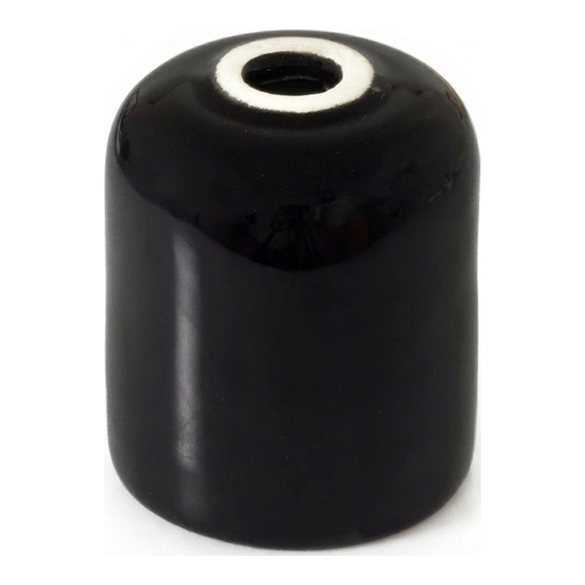 Portalampada E27 in ceramica — Nero