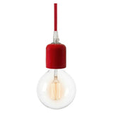 Portalampada E27 in ceramica — Rosso