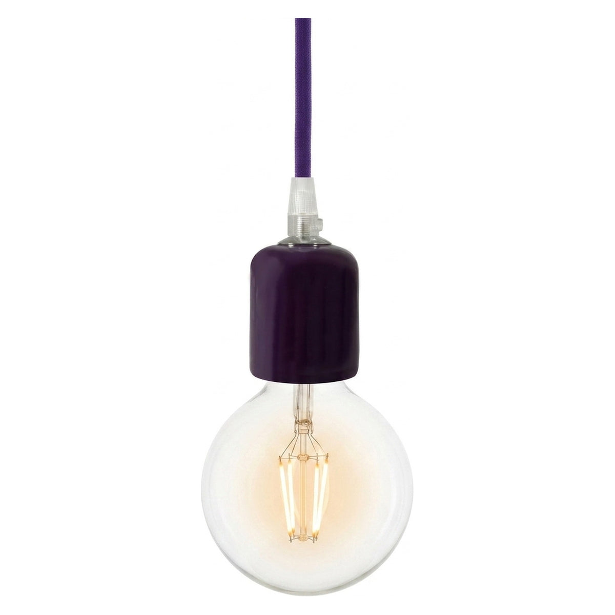Portalampada E27 in ceramica — Viola