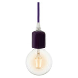 Portalampada E27 in ceramica — Viola