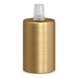 Portalampada E27 cilindrico in metallo — Conico in plastica / Bronzo satinato