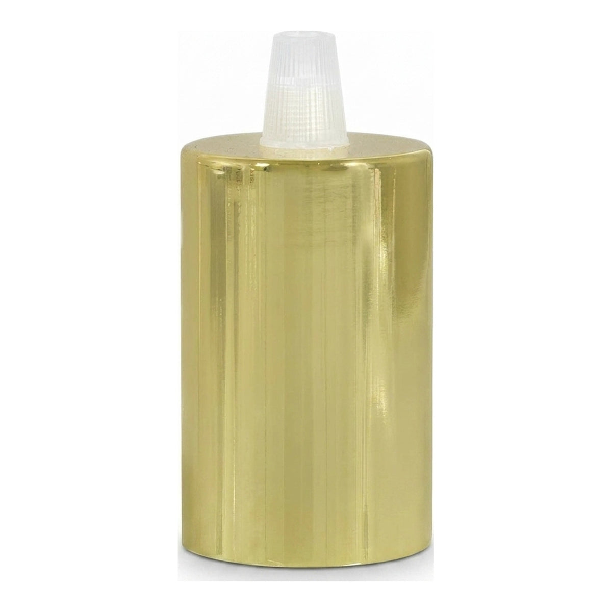 Portalampada E27 cilindrico in metallo — Conico in plastica / Ottone