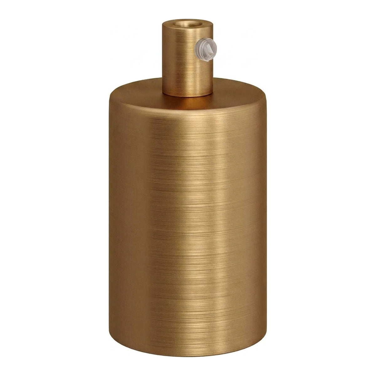 Portalampada E27 cilindrico in metallo — Cilindrico in metallo / Bronzo satinato