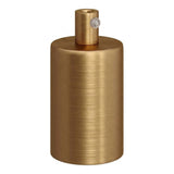 Portalampada E27 cilindrico in metallo — Cilindrico in metallo / Bronzo satinato