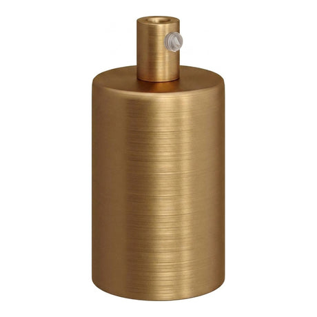 Portalampada E27 cilindrico in metallo — Cilindrico in metallo / Bronzo satinato
