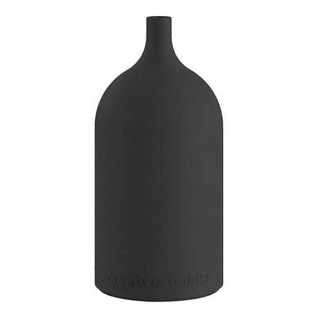 Kit portalampada E27 da esterno in silicone pastello — Nero