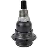 Kit portalampada E27 in metallo opaco grigio su raccordo 1/2'' (15x21mm) maschio in ghisa zincata