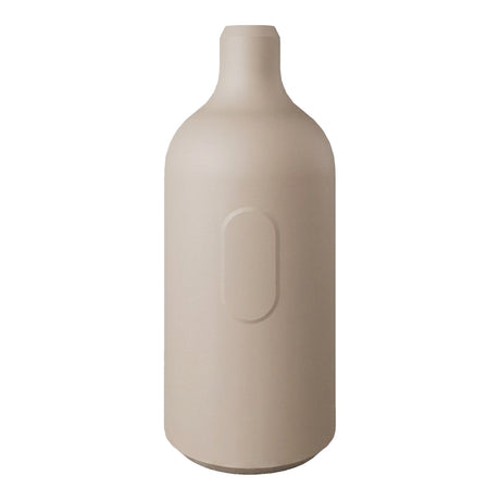 Portalampada E27 in silicone con interruttore — Marrone