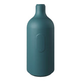 Portalampada E27 in silicone con interruttore — Blu petrolio
