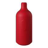 Portalampada E27 in silicone con interruttore — Rosso