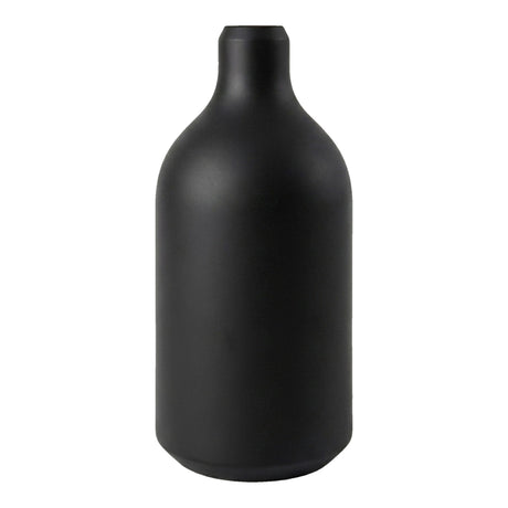 Portalampada E27 in silicone con serracavo nascosto — Nero