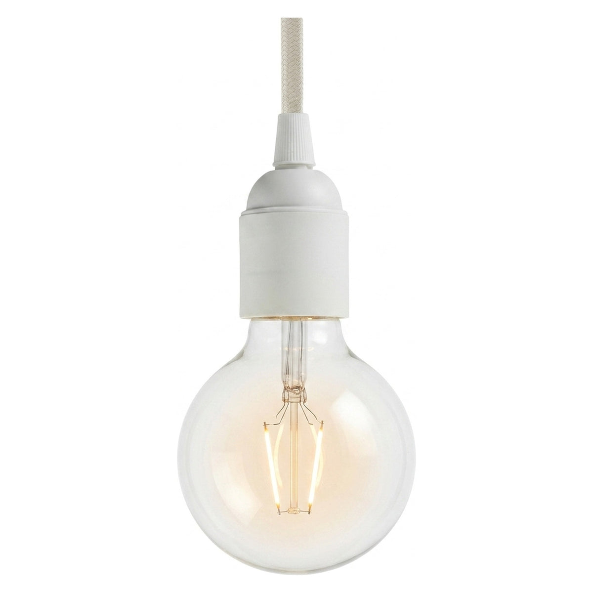 Portalampada E27 in termoplastica — Bianco