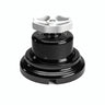 Kit deviatore in porcellana con manopola e base — Nero / Bianco / Piatta Ø 100 mm