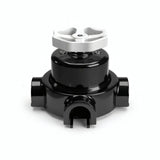 Kit deviatore in porcellana con manopola e base — Nero / Bianco / 3 uscite