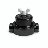 Kit deviatore in porcellana con galletto e base — Nero / Bianco / 2 uscite in linea