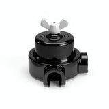Kit deviatore in porcellana con galletto e base — Nero / Bianco / 2 uscite
