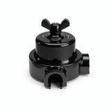 Kit deviatore in porcellana con galletto e base — Nero / Nero / 2 uscite