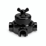 Kit deviatore in porcellana con galletto e base — Nero / Nero / 3 uscite
