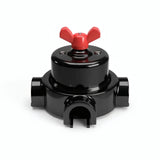 Kit deviatore in porcellana con galletto e base — Nero / Rosso / 3 uscite