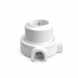 Kit presa a parete e base in porcellana — Francese 2P+T 16 A / Bianco / 2 uscite