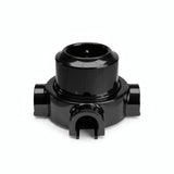 Kit presa a parete e base in porcellana — Francese 2P+T 16 A / Nero / 3 uscite