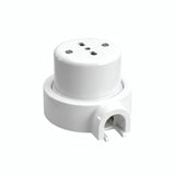 Kit presa a parete e base in porcellana — Italiana 2P+T 10/16 A / Bianco / 1 uscita