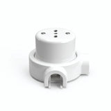 Kit presa a parete e base in porcellana — Italiana 2P+T 10/16 A / Bianco / 2 uscite