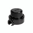 Kit presa a parete e base in porcellana — Italiana 2P+T 10/16 A / Nero / 1 uscita