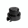 Kit presa a parete e base in porcellana — Italiana 2P+T 10/16 A / Nero / 1 uscita