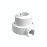 Kit presa a parete e base in porcellana — Schuko 2P+T 16 A / Bianco / 1 uscita