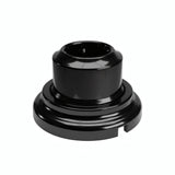Kit presa a parete e base in porcellana — Schuko 2P+T 16 A / Nero / Piatta Ø 100 mm