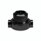Kit presa a parete e base in porcellana — Schuko 2P+T 16 A / Nero / 2 uscite in linea