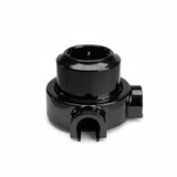 Kit presa a parete e base in porcellana — Schuko 2P+T 16 A / Nero / 2 uscite