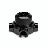 Kit presa a parete e base in porcellana — Schuko 2P+T 16 A / Nero / 3 uscite