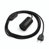 Mini faretto GU10 con spina, finitura nera