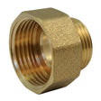 Nipplo ridotto femmina-maschio in ottone CW617N BSP - vista isometrica 3/4