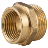 Nipplo ridotto maschio-femmina in ottone CW617N BSP - vista frontale