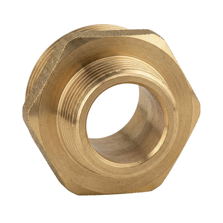Nipplo ridotto maschio-maschio in ottone CW617N BSP - vista dall'alto