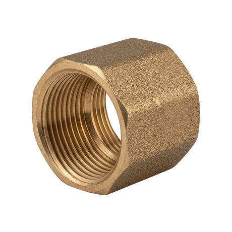 Manicotto uguale femmina-femmina con battuta in ottone CW617N BSP - vista isometrica