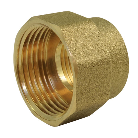 Manicotto ridotto femmina-femmina in ottone CW617N BSP - vista isometrica 3/4