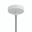 Mini rosone cilindrico in metallo, Ø 83 mm — 1 foro centrale / Conico in termoplastica / Bianco opaco