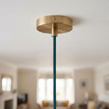 Mini rosone cilindrico in metallo, Ø 83 mm — 1 foro centrale / Conico in termoplastica / Bronzo satinato