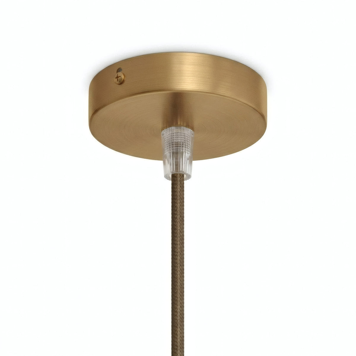 Mini rosone cilindrico in metallo, Ø 83 mm — 1 foro centrale / Conico in termoplastica / Bronzo satinato