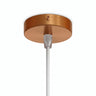 Mini rosone cilindrico in metallo, Ø 83 mm — 1 foro centrale / Conico in termoplastica / Rame satinato