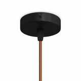 Mini rosone cilindrico in metallo, Ø 83 mm — 1 foro centrale / Conico in termoplastica / Nero