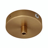 Mini rosone cilindrico in metallo, Ø 83 mm — 1 foro centrale e 2 laterali / Cilindrico in metallo / Bronzo satinato